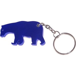金屬藍熊形開瓶器鑰匙扣