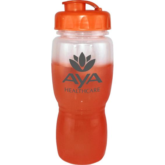 磨砂至橙色 Mood Poly-Saver 伴侶瓶，帶翻蓋