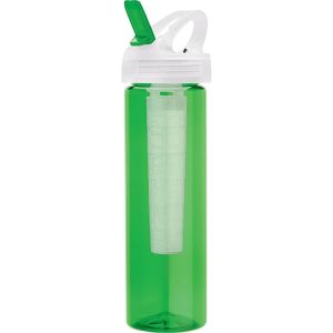 半透明綠色 Newport PET 瓶，帶翻蓋和冰棒
