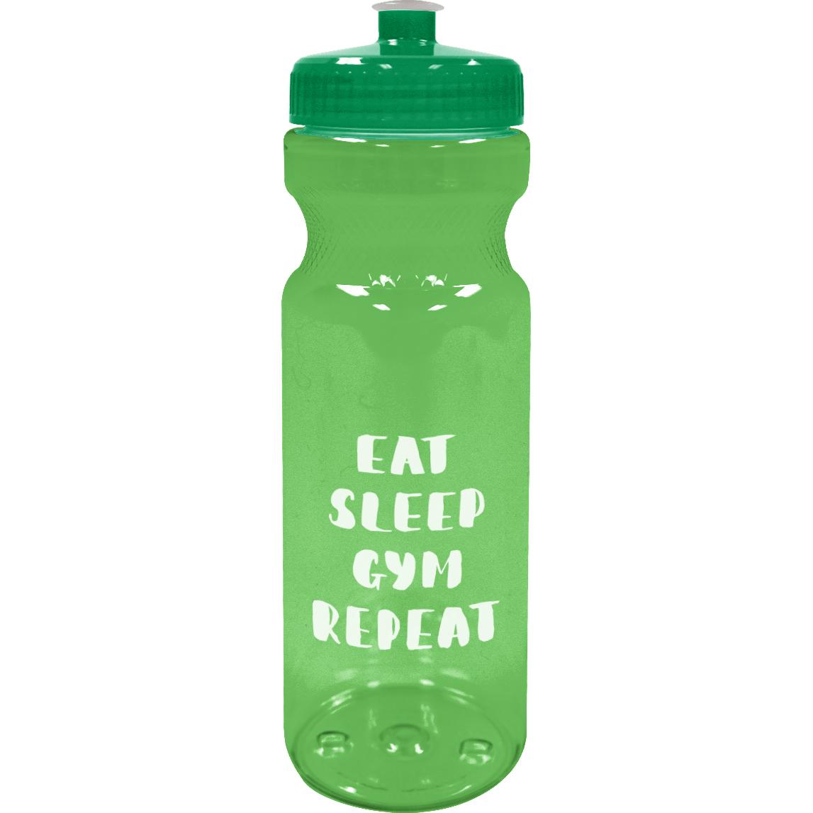 半透明綠色 Poly-Clear 健身瓶