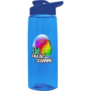 Blue Flair Bottle with Drink-Thru Lid