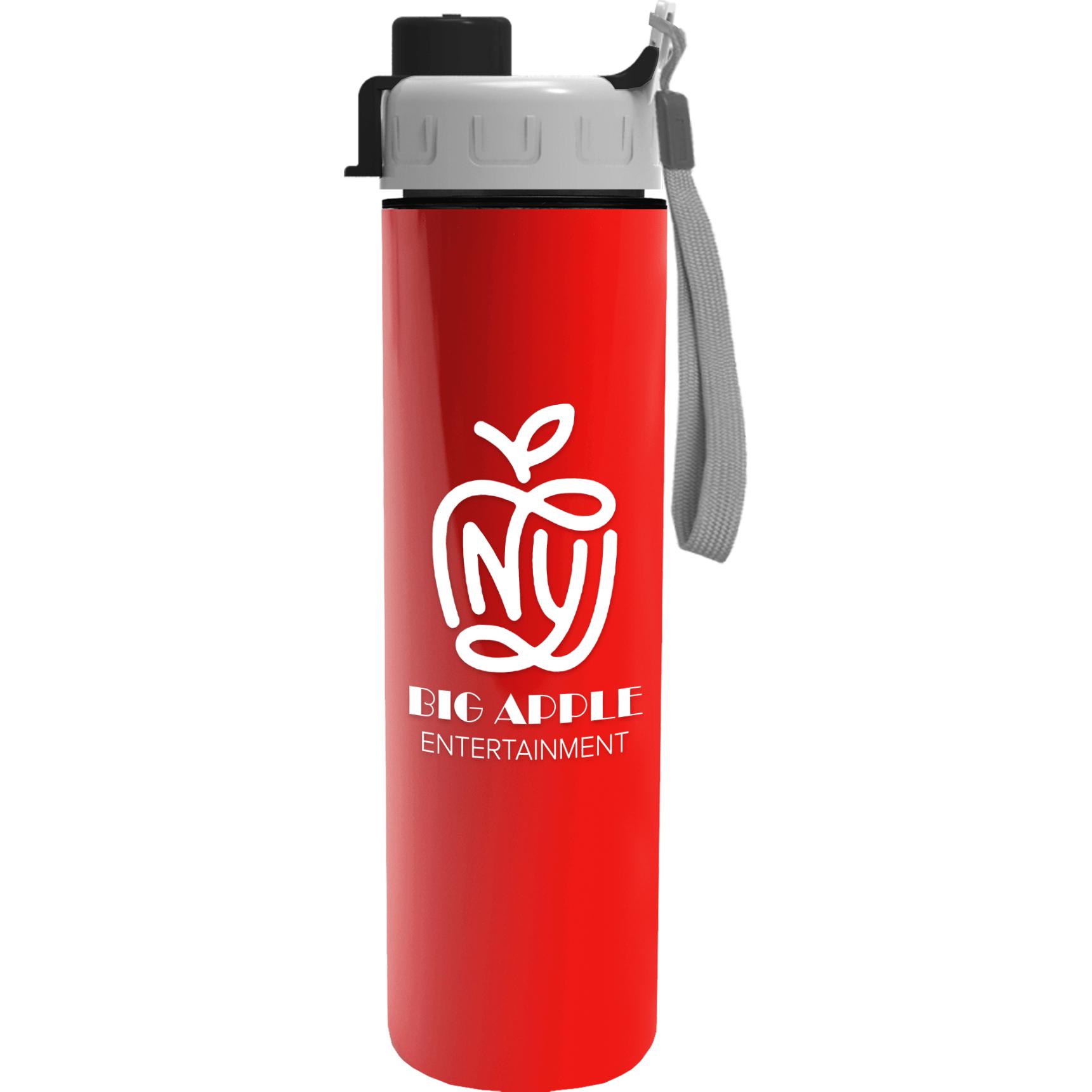 Red Slim Travel Tumbler with Quick Snap Lid