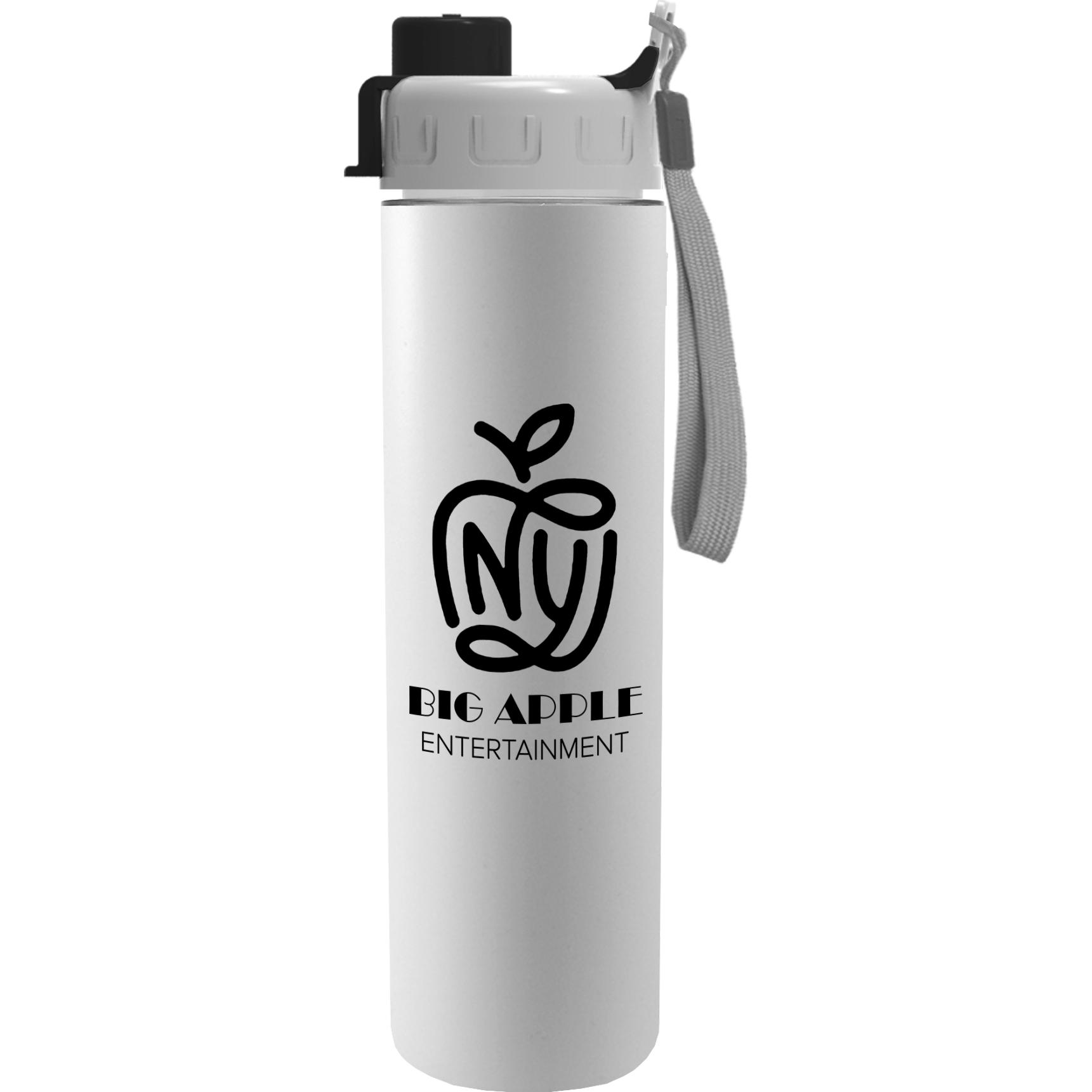 White Slim Travel Tumbler with Quick Snap Lid